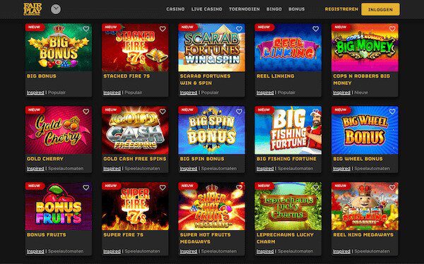 Aanbod Inspired casino spellen Fair Play Online