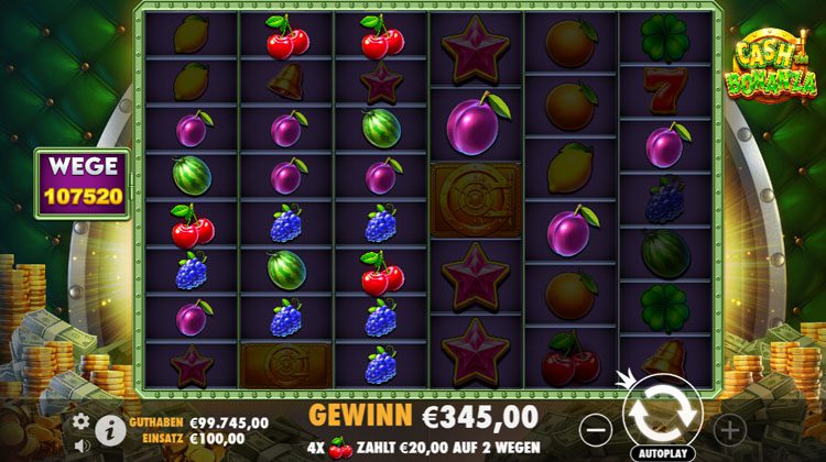 Cash Bonanza voor echt geld spelen
