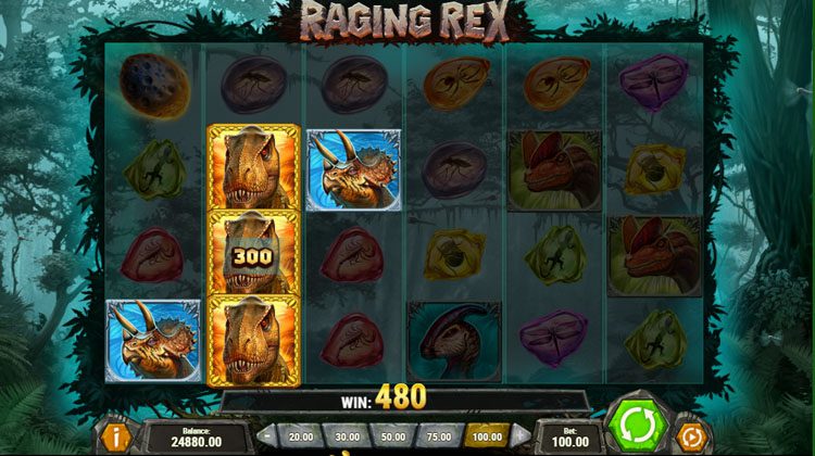 Raging Rex online slot Play n Go 