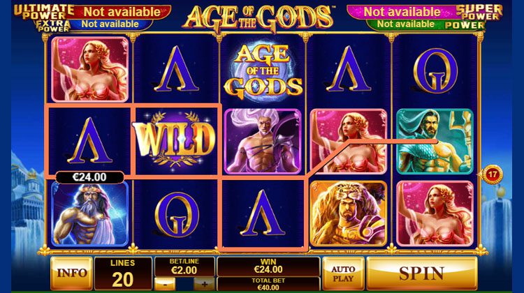 Age of the Gods voor echt geld spelen