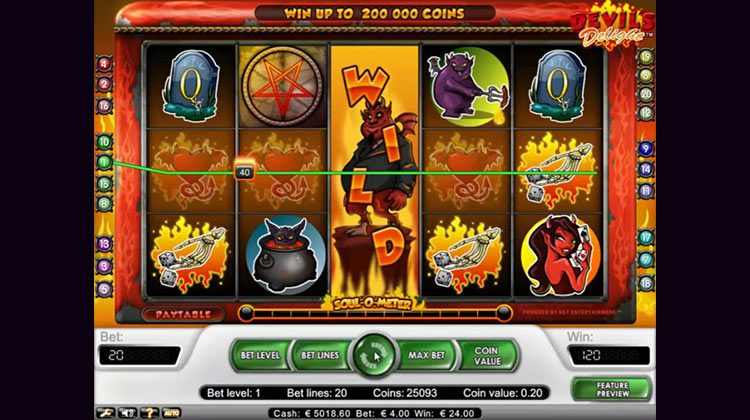 Devil's delight voor echt geld spelen