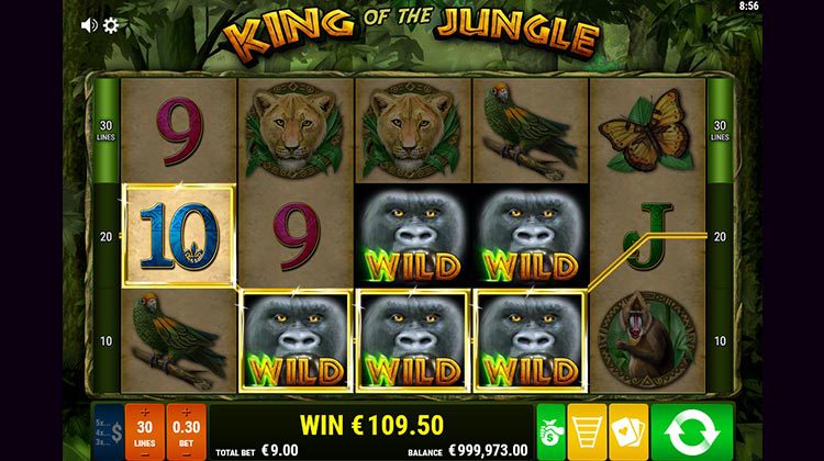 King of the Jungle voor echt geld spelen