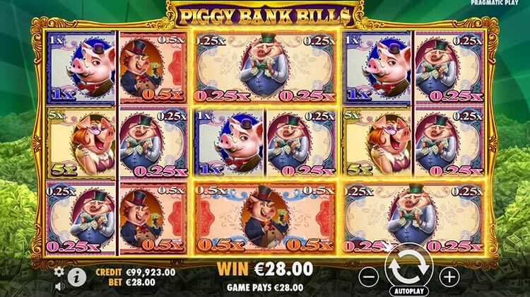 Piggy Bank bills voor echt geld spelen