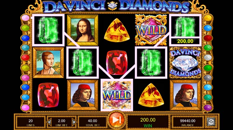 Da Vinci Diamonds Gokkast voor echt geld spelen