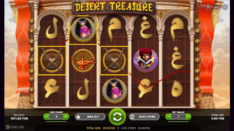 Desert Treasure voor echt geld spelen