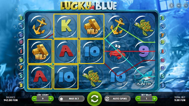 Lucky Blue voor echt geld spelen