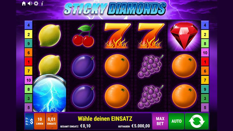 Sticky Diamonds online casino