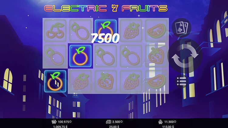 Electric 7 Fruits voor echt geld spelen