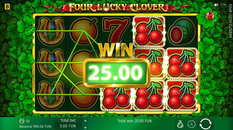 Four Lucky Clover online gokkast voor echt geld spelen