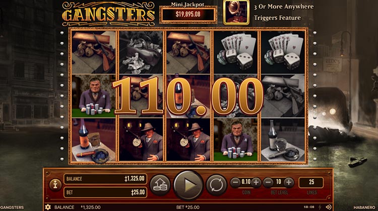 Gangsters Online Gokkast voor echt geld spelen
