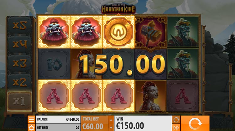 Hall of Mountain King voor echt geld spelen