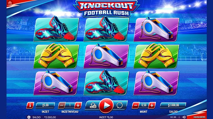 Knockout Football Rush Online Gokkast