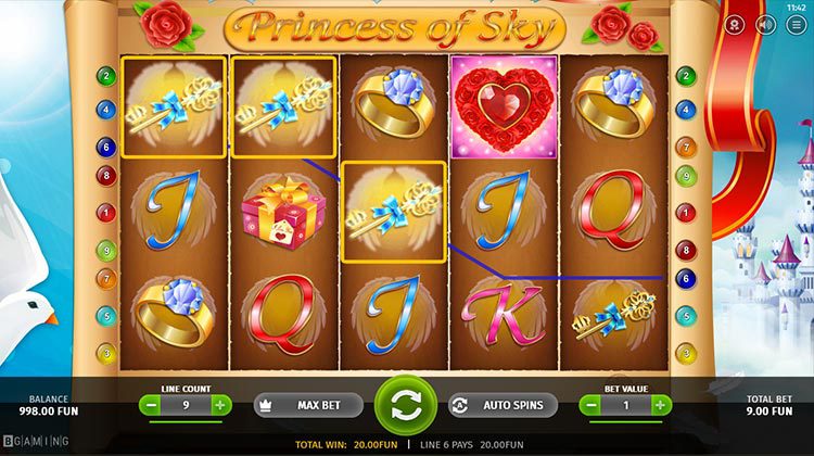 Princess of Sky Online Gokkast voor echt geld spelen