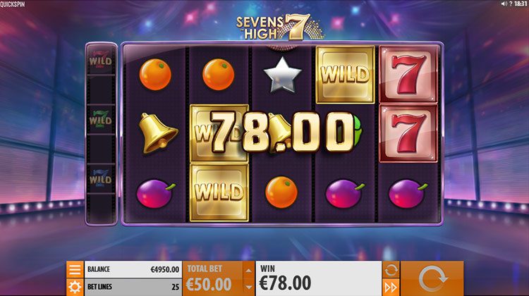 Sevens High Online Gokkast voor echt geld spelen