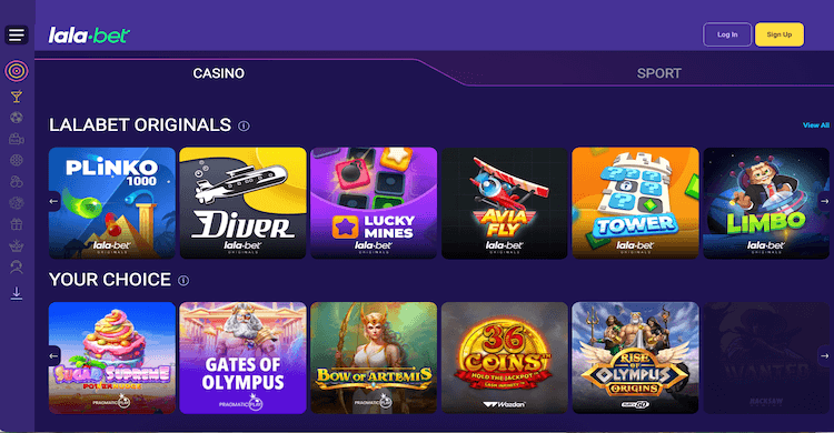 Lalabet casino spellen