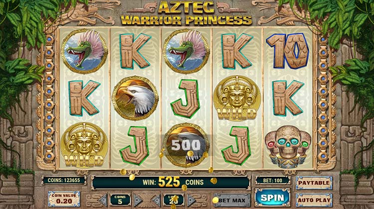 Aztec Warrior Princess Gokkast voor echt geld spelen