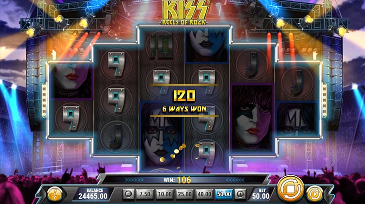 KISS Reels of Rock Online gokkast voor echt spelen
