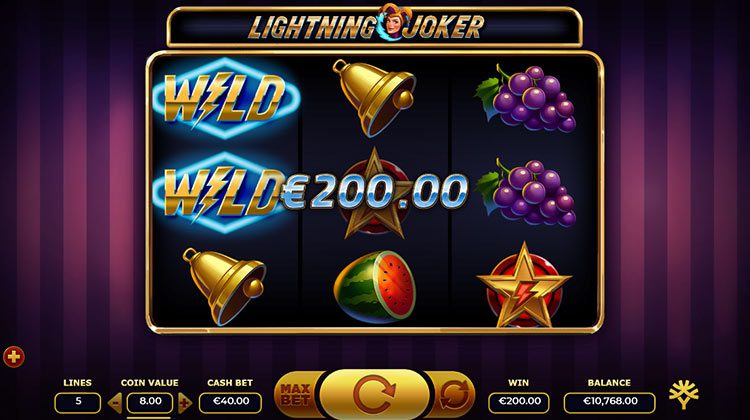 Lightning Joker gokkast voor echt geld spelen