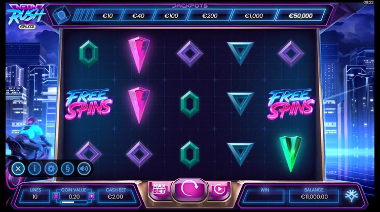 Neon Rush Splitz slot