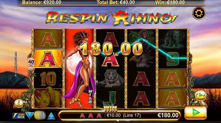 Respin Rhino Gokkast voor echt geld spelen