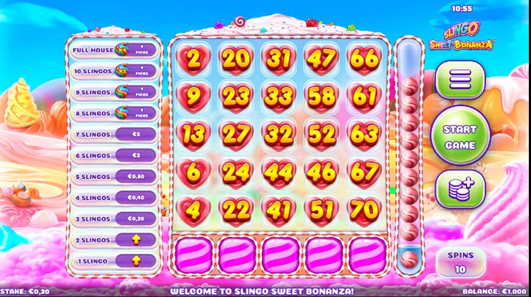 Slingo Sweet Bonanza slot