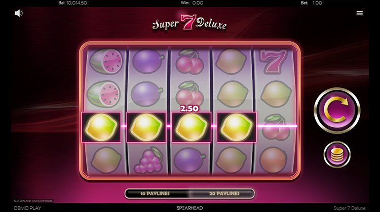 Super 7 Deluxe voor echt geld spelen