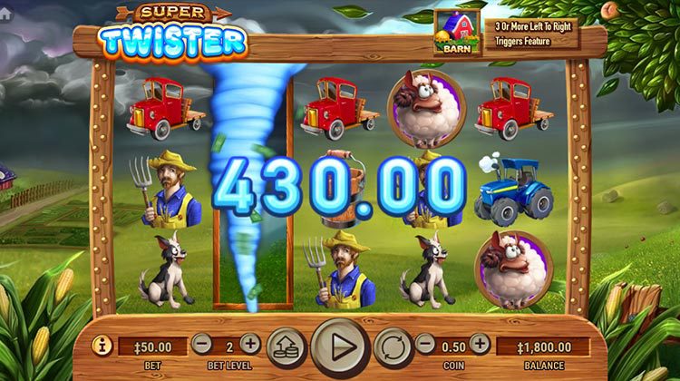 Super Twister online gokkast voor echt geld spelen