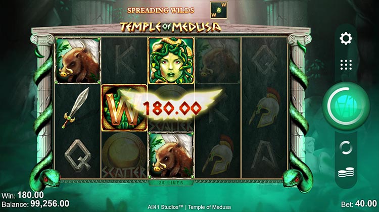 Temple of Medusa gokkast voor echt geld spelen