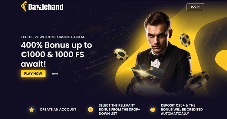 Dazzlehand online casino welkomstbonus