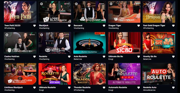 HashLucky live casino